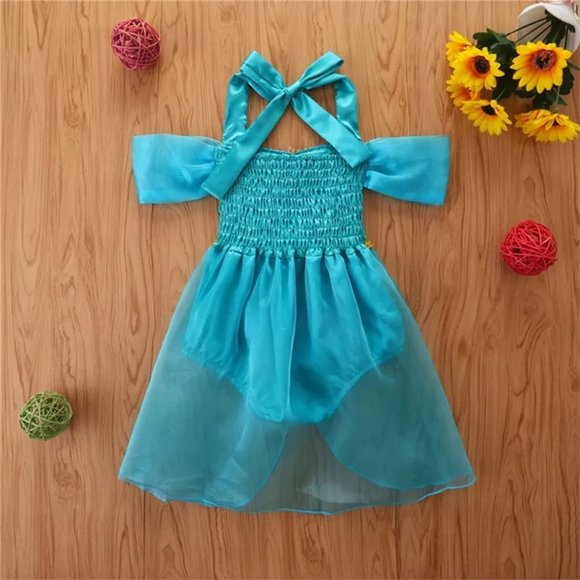 One Pieces Princess Jasmine Baby Girls Sequin Romper Dress Jumpsuit